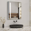 Bathroom Mirror Cabinet 500x700mm with LED Light Demister Shaver Socket