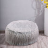 Round Fluffy Pouffe Beanbag Inflatable Foot Stool Footrest Kids Seat Home Decor