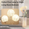Modern Illumination Floor Lamp w/ Shelves LED Hanging Lamp Shade Corner Standing