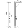 Bathroom Shower Thermostatic Shower Panel Column Tower With Body Jets Twin Head