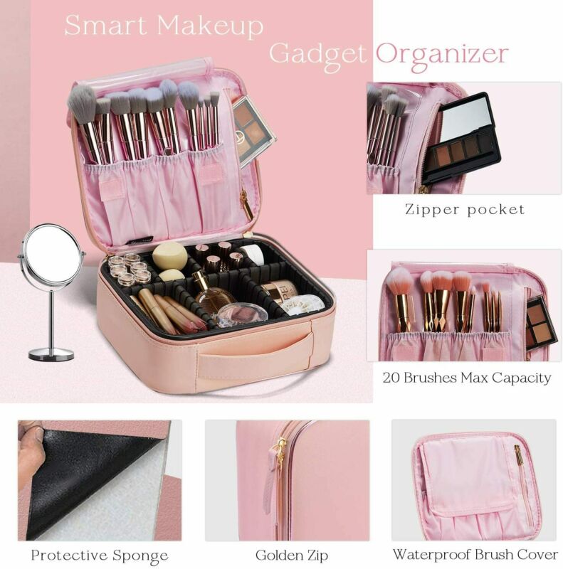 Extra Large Make Up Bag Vanity Case Professional Cosmetic Nail Tech Storage  Box