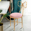 Set of 2 Elegant Pink Velvet Vanity Chair Boudoir Makeup Dressing Seat Stool UK