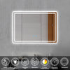 Bluetooth Bathroom Mirror with LED Light 3 Colors Touch Sensor Demister Pad