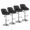 1/2/4/6x Bar Stools Gas Lift Swivel Faux Leather Kitchen Breakfast Counter Salon