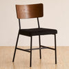 2* Velvet Dining Chairs Soft Padded Seat Metal Leg Modern Office Kitchen