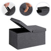 Folding Storage Ottoman w/Lift Top Bed End Bench w/80L Large Storage Space