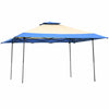 4 x 4m Pop up Outdoor Garden Gazebo Canopy Party Tent Patio Shelt 2-Tier Roof