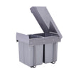 30L/40L Recycle Bin Pull Out Kitchen Cabinet Cupboard Waste Bin Integrated 430mm