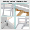 Kids Bunk Beds Pine Wood 3FT Single Bed Frame Cabin Mid Sleeper Slide & Ladder