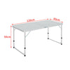 Aluminum Portable Folding Camping Table Adjustable Picnic Table Outdoor BBQ Desk