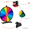 24" Color Prize Wheel Dry Erase Fortune Spinning Tabletop Win Game Party Stand