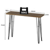 Industrial Narrow Console Table Metal Hairpin Legs Wooden Side Table Bar Table