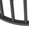 Slim Marble Sofa Side Table Bedside Table Black Frame Anti-drop Fence Shelf Tray