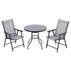 Indoor/Outdoor Furniture Bistro Set Garden Chair Parasol Table Patio Tea Dining