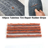 100Pcs Car Bike Tyre Tubeless Seal Strip Plug Tire Puncture Repair Recovery Kit