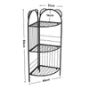 3/5-Tier Metal Corner Shelf Storage Rack Organiser Ladder Display Bookshelf Home