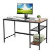 Computer Desk Working Study Writing PC Table Home Office Student with Book Shelf