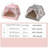 Pet Dog Cat Nest Tent House Puppy Cushion Warm Soft Sleeping Winter Fluffy Beds