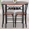 2 Seater Dining Table And Chairs Breakfast Kitchen Room Compact Furniture Set
