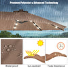 4.6M Solar 36 LED Patio Double-Sided Umbrella Outdoor Extra Large Crank Parasol