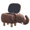 Upholstered Animal Shaped Ottoman Ride-on Footrest Stool Rest Seat TOY Kids New
