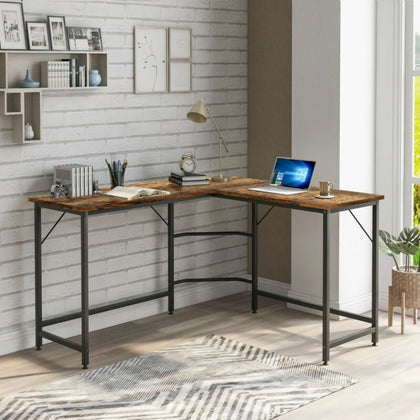Corner Computer Desk L-shaped PC Table Workstation Home Office Study Furniture