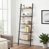 4 / 5 Tier Bookcase Ladder Shelf Unit Wall Rack Shelf Storage Shelving Bookshelf