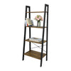 4-Tier Storage Shelves Ladder Bookshelf Industrial Bookcase Unit Living Room