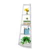 White Wood 5 Tier Ladder Corner Shelving Display Storage Unit Bathroom Bedroom