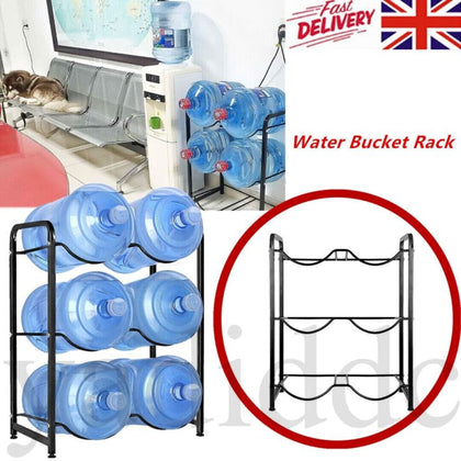 20L Water Bottle Holder Storage 3-Tier Water Cooler Jug Rack for Gym Office NEW！