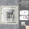 800x800mm Splendent Cube LED Bathroom Mirror with Lights | IP65| Demister| Touch