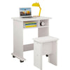 White Writing Corner Table PC Computer Desk 70cm Laptop Home Office Workstation