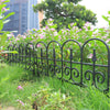 Flexible Plastic Wooden Effect Lawn Border Edge Garden Edging Picket Fencing Set