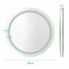 Large Slim LED Bathroom Mirror Round 600-800mm Light up Illuminated Demister Pad