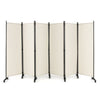 6-Panel Room Divider 172cm Folding Privacy Screen Rolling Portable Wall Divider