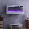 36/40/50/60" Electric Wall/Insert Mounted Fire Heater LED Flame Fireplace Remote