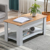 Coffee Table With Storage Lift Top Up Drawer Shelf Wooden Living Room Furniture