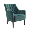 Occasional Velvet Armchair Lounge Leisure Sofa Relax Chair with Deep Button Seat