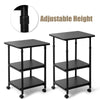 Mobile Printer Utility Cart Machine Stand Home Office Storage Organiser Shelves