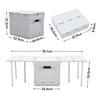 Portable Folding Camping Picnic Table Party Kitchen Car Garden BBQ Storage Box