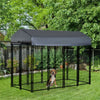 Heavy Duty Outdoor Dog Kennel Pet Cage Playpen wi/ Roof Lockable Latch 249/165cm