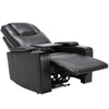 Electric Recliner Chair Lighting Gaming Home Theater Seating Leather Sofa QW