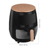 Air Fryer 6L Small Family Fryer Oven Glass Basket Visible Cooker Digital Touch