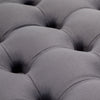 Chesterfield Button Plush Velvet Round/Square Pouffe Footstool Coffee Table Grey