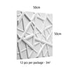 12pcs 50cmx50cm 3D Wall Panels Decorative Wall Ceiling Tiles Cladding Wallpaper
