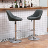 1/2/4/6x Bar Stools Gas Lift Swivel Faux Leather Kitchen Breakfast Counter Salon