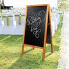 Large Handcrafted Wooden Blackboard Sturdy Standing Pavement Board A Frame Sign