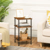 End Table Side Table Nightstand Beside Table Sofa Table 13.4”L x 11.8”W x 23.2”H