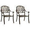 3 Piece Bistro Set Cast Aluminium Bronze W8G1