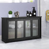 Kitchen Storage Sideboard Dining Buffet Server Cabinet Cupboard W/ Sliding Door